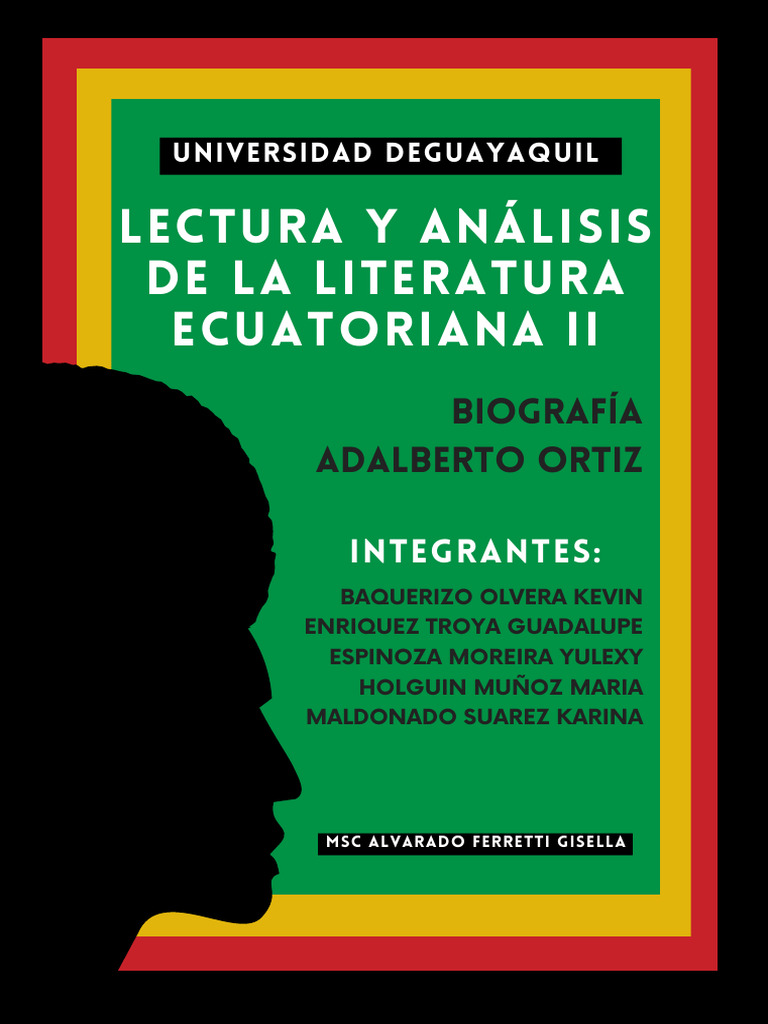 Biografía de Adalberto Ortiz Quiñonez | PDF