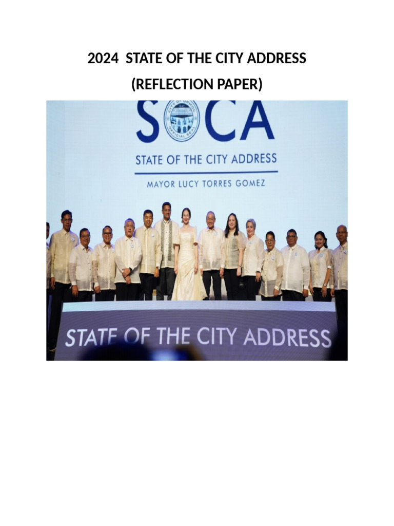 2024 State of The City Address | PDF