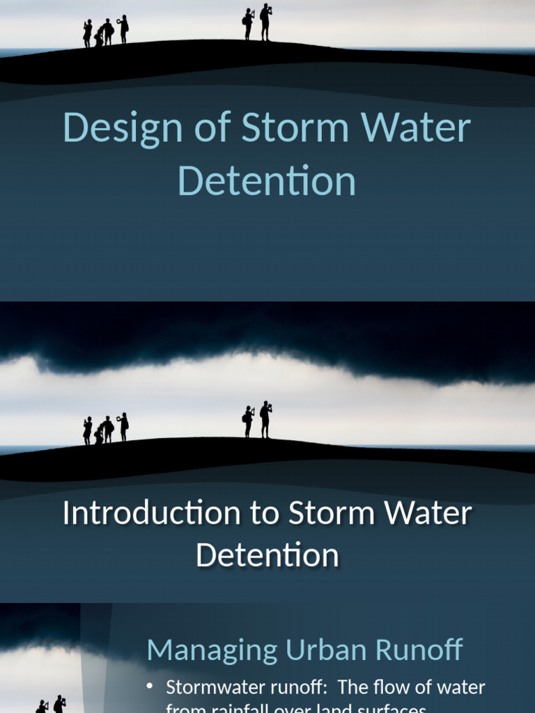 Stormwater Detention Design Guide | PDF | Stormwater | Surface Runoff