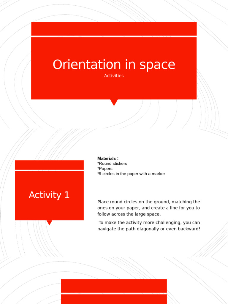 Orientation in Space | PDF
