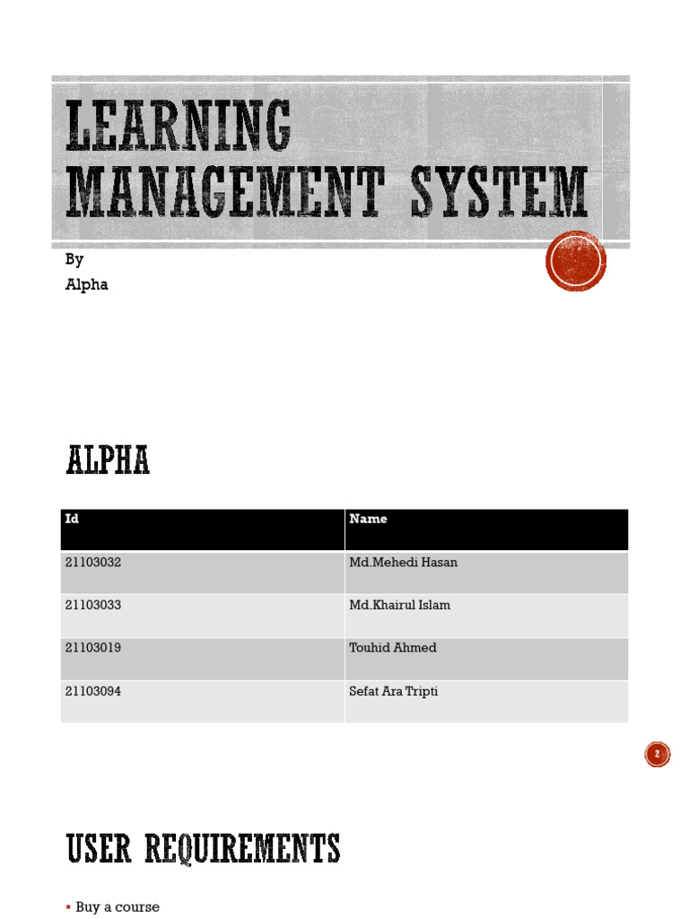 LMS User Requirements | PDF | Computing | Software