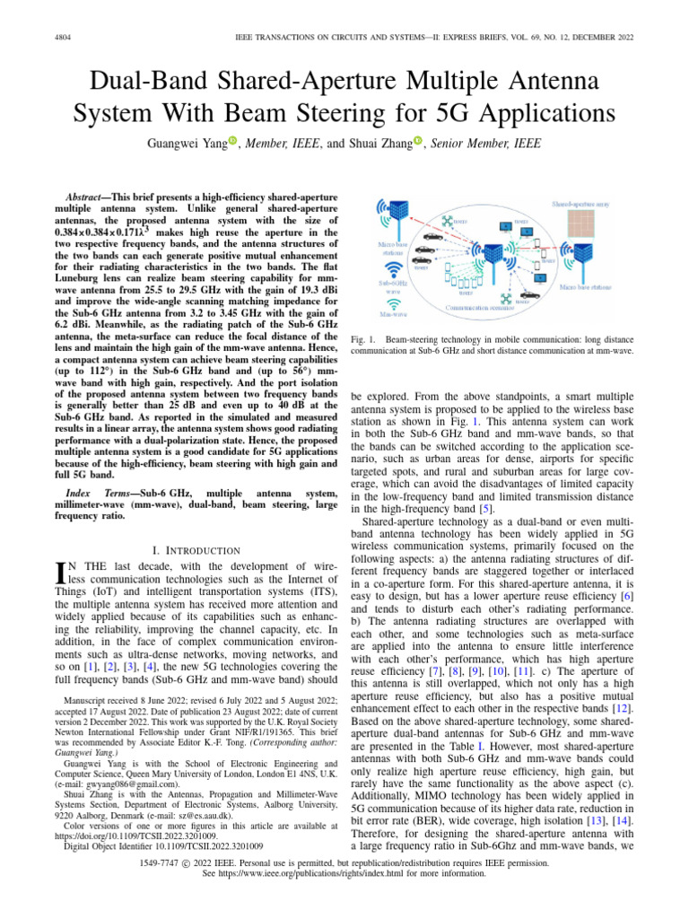 Dual-Band - Shared-Aperture - Multiple - Antenna - System - With - Beam ...