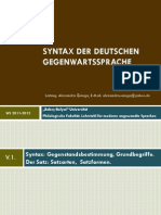 Syntax Der Deutschen Gegenwartssprache