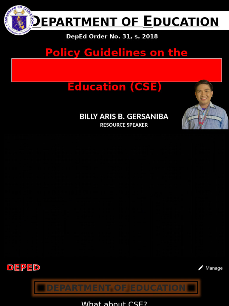Comprehensive Sexuality Education Policy | PDF | Gender | Gender Studies