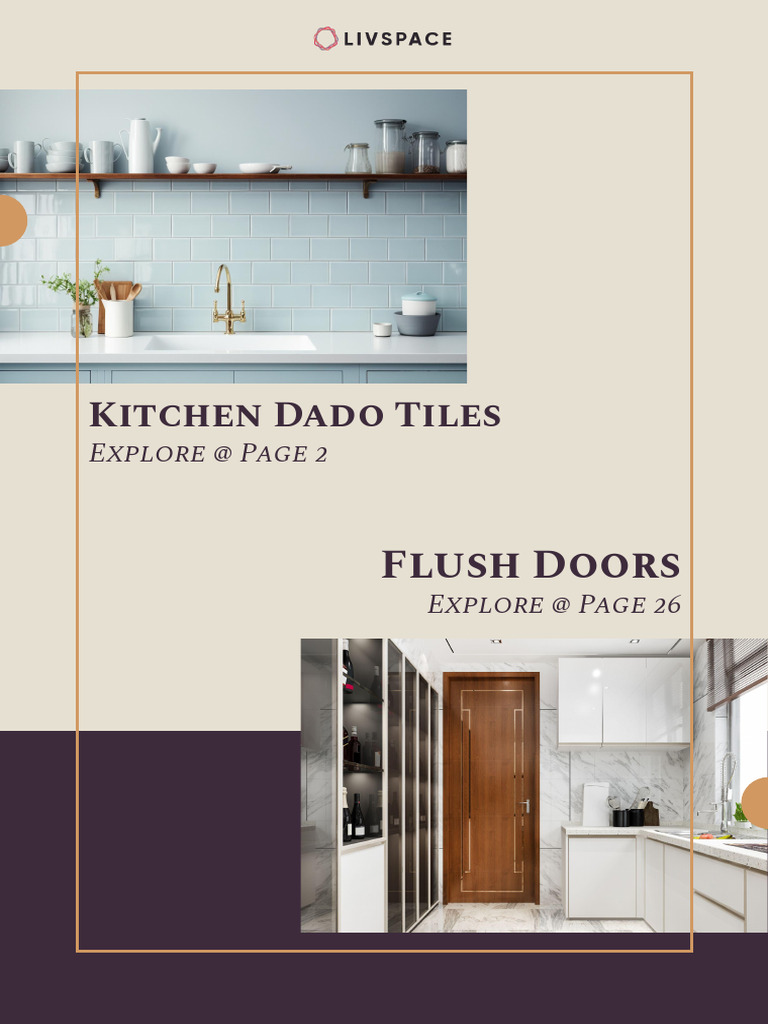 Exquisite Kitchen Dado Tiles Catalog | PDF | Tile | Materials