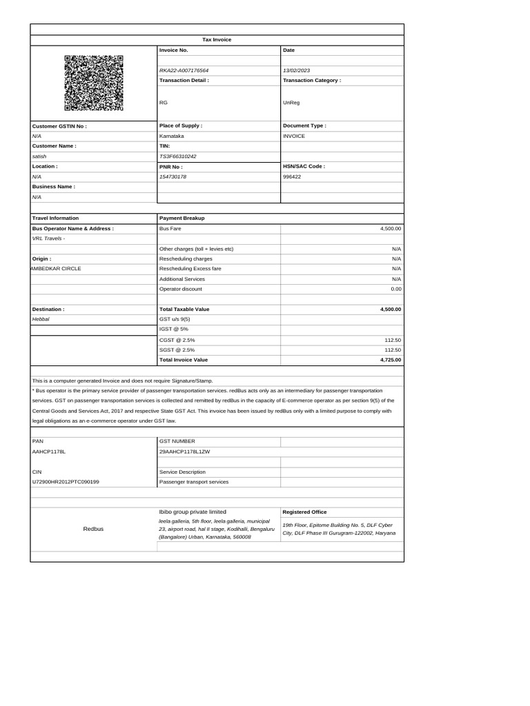 bus ticket sample 2 | PDF | Payments | Taxation