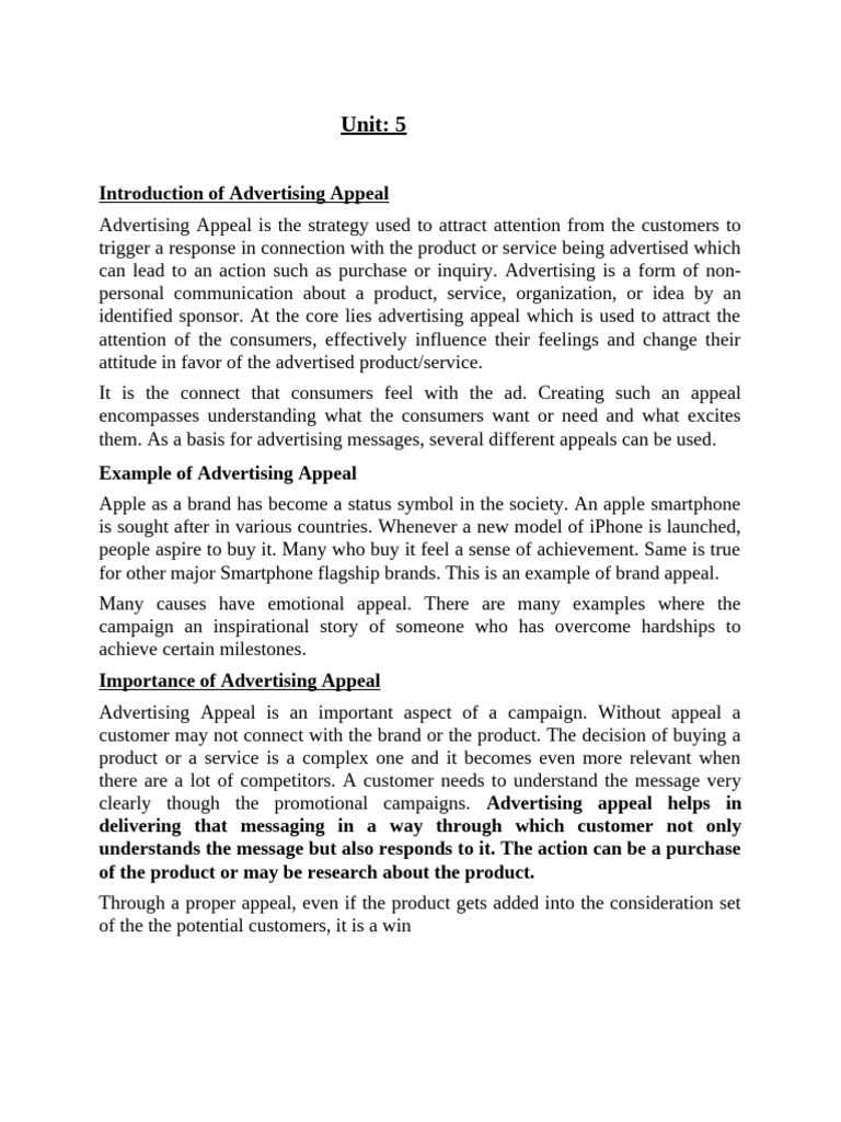 Advertising Appeal and Effectiveness | PDF | Advertising | Brand