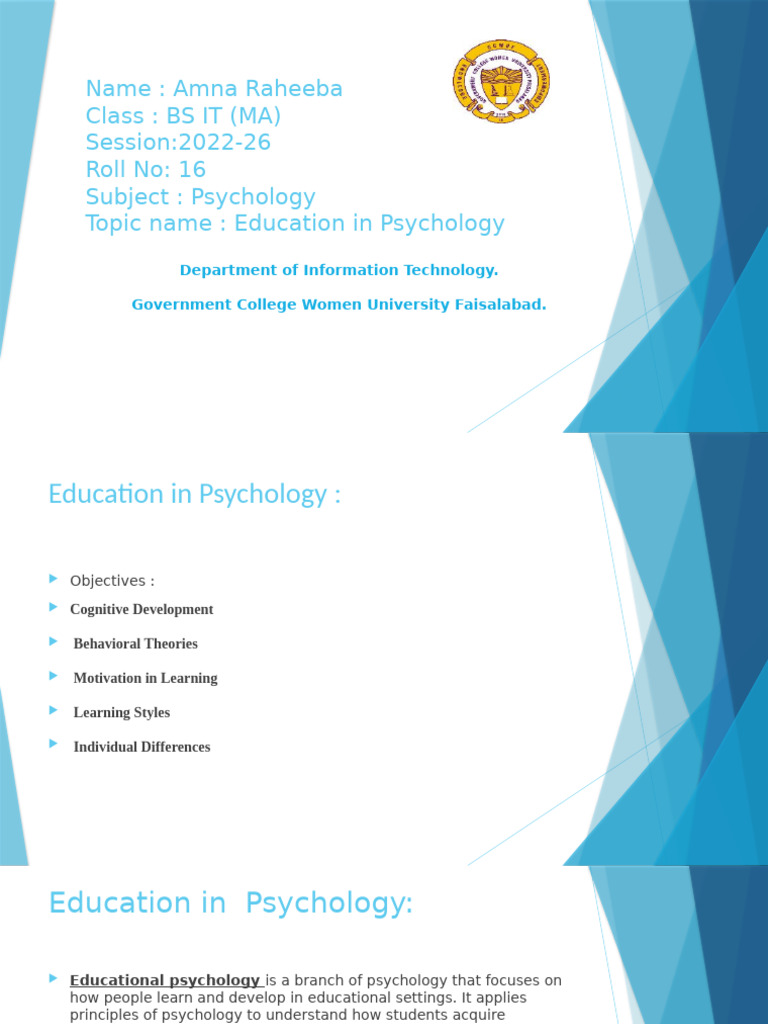 Education Presentation | PDF | Learning | Motivational