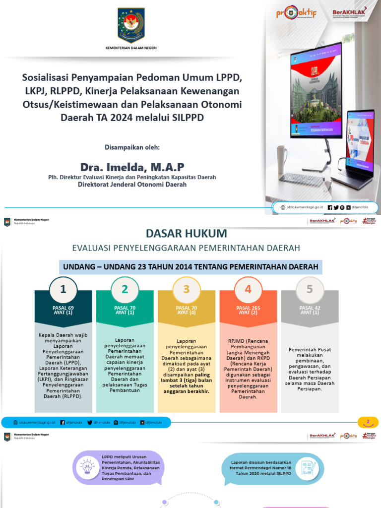 Pedoman LPPD dan Evaluasi Kinerja Daerah | PDF