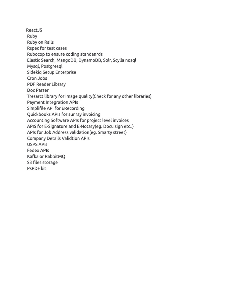 Tech Stack | PDF