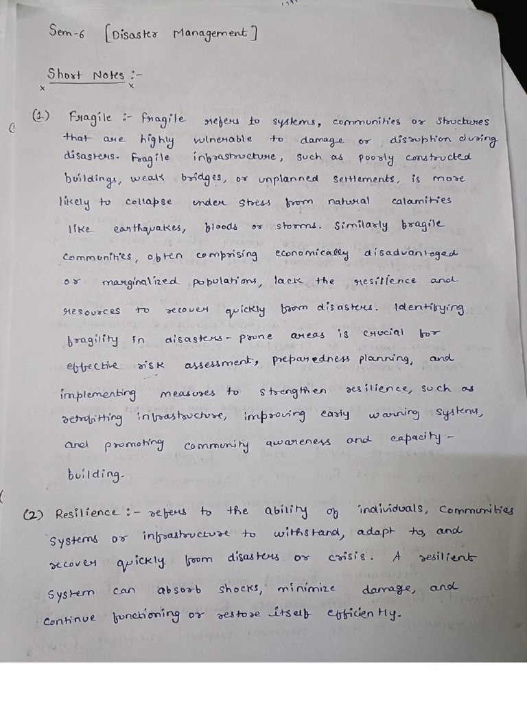 Short Notes | PDF