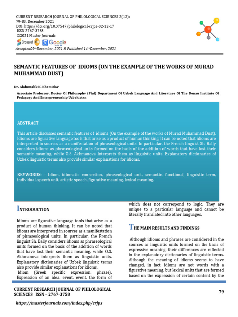 17 (N) +CRJPS +79-83 +semantic+features+of++idioms+ (On+the+example+of ...