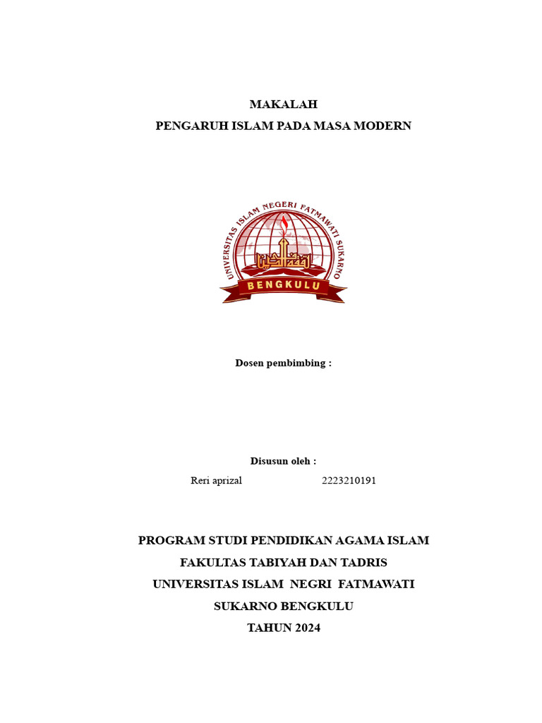 Pengaruh Islam dalam Perkembangan Modern Indonesia | PDF