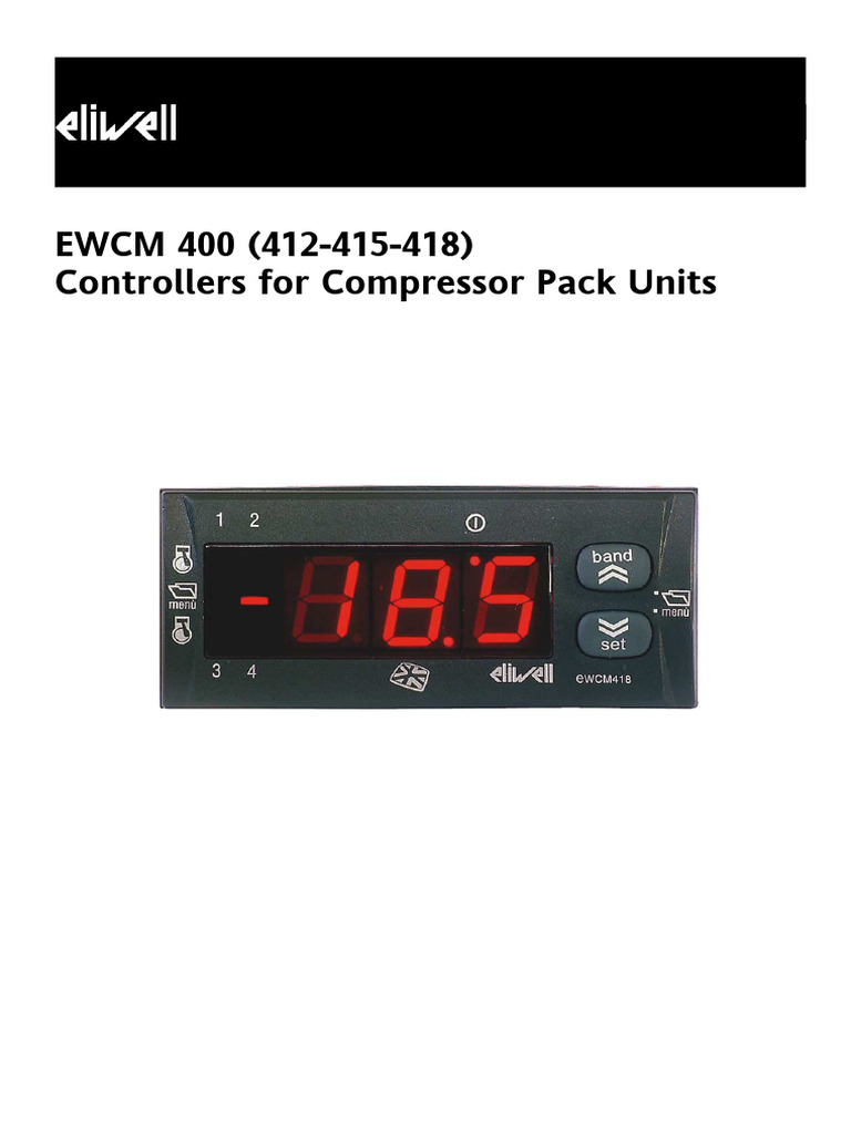 EWCM 400 Compressor Controllers Guide | PDF | Switch | Relay