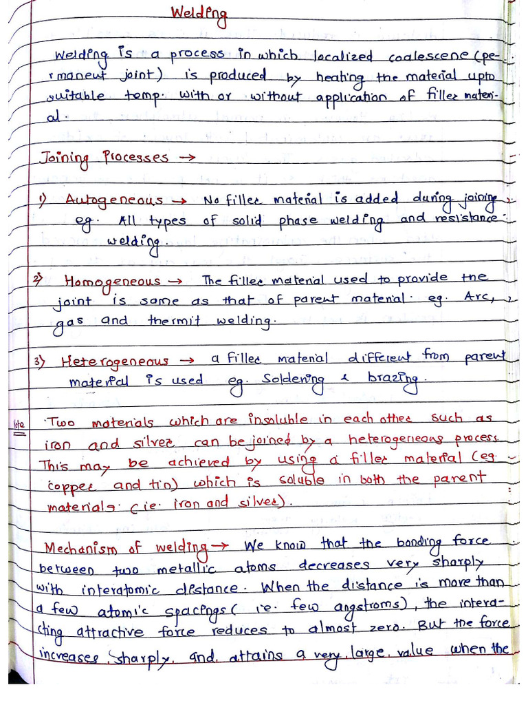 Welding Notes - Copy | PDF