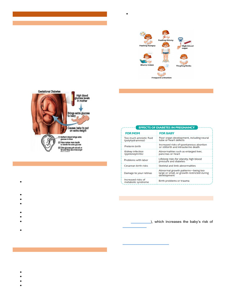 Maternal And Child Health Nursing Gestational Diabetes Mellitus Pdf