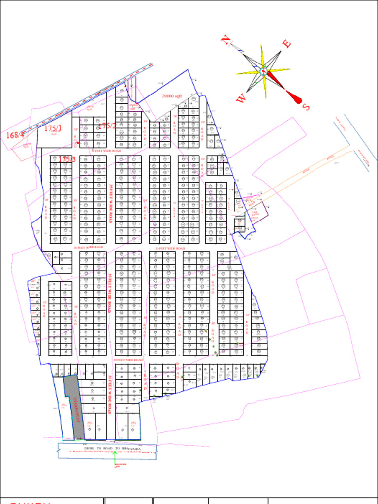Layout Plan for Deori Road Project | PDF