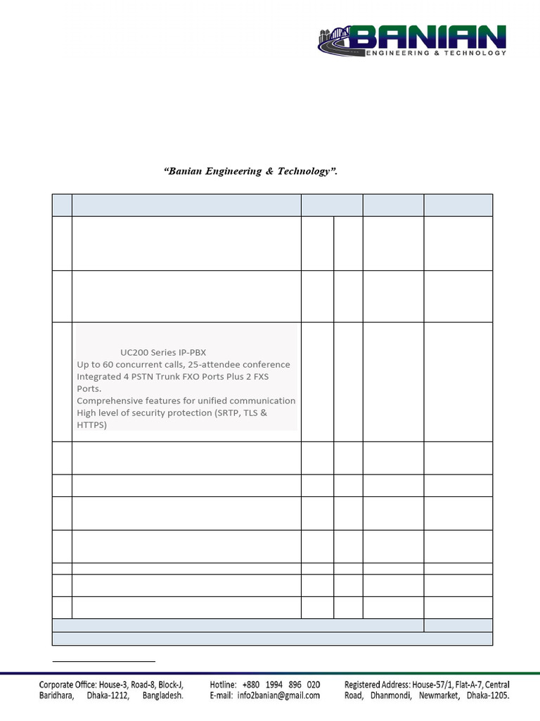 IP PABX Financial Quotation Details | PDF | Personal Computers ...