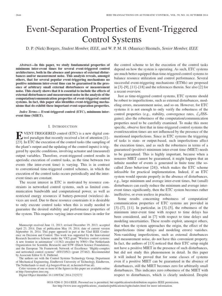 Event-separation_properties_of_event-triggered_control_systems | PDF ...