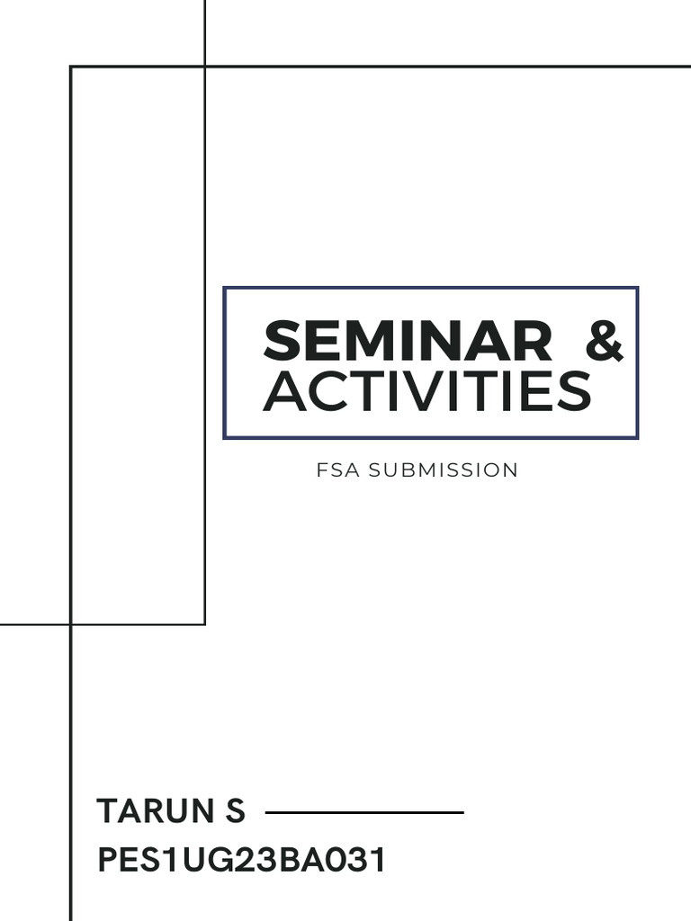 Seminar FSA Submission | PDF
