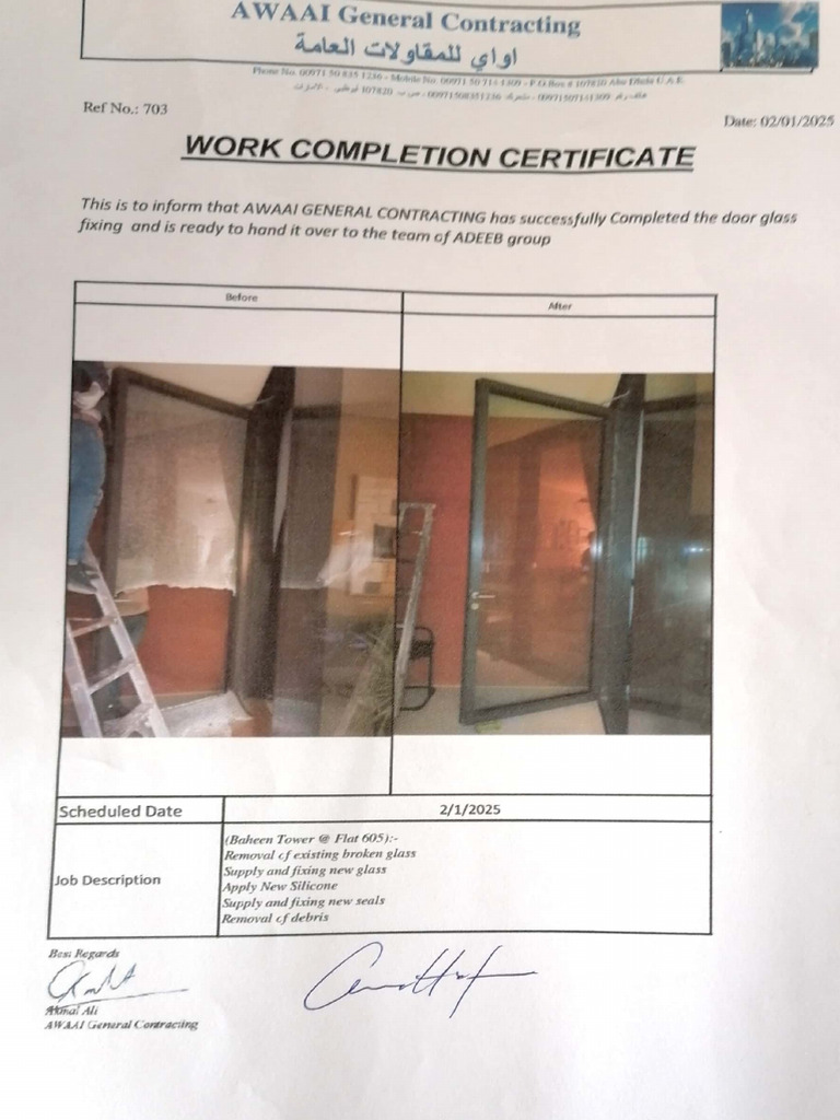 Work Completion | PDF