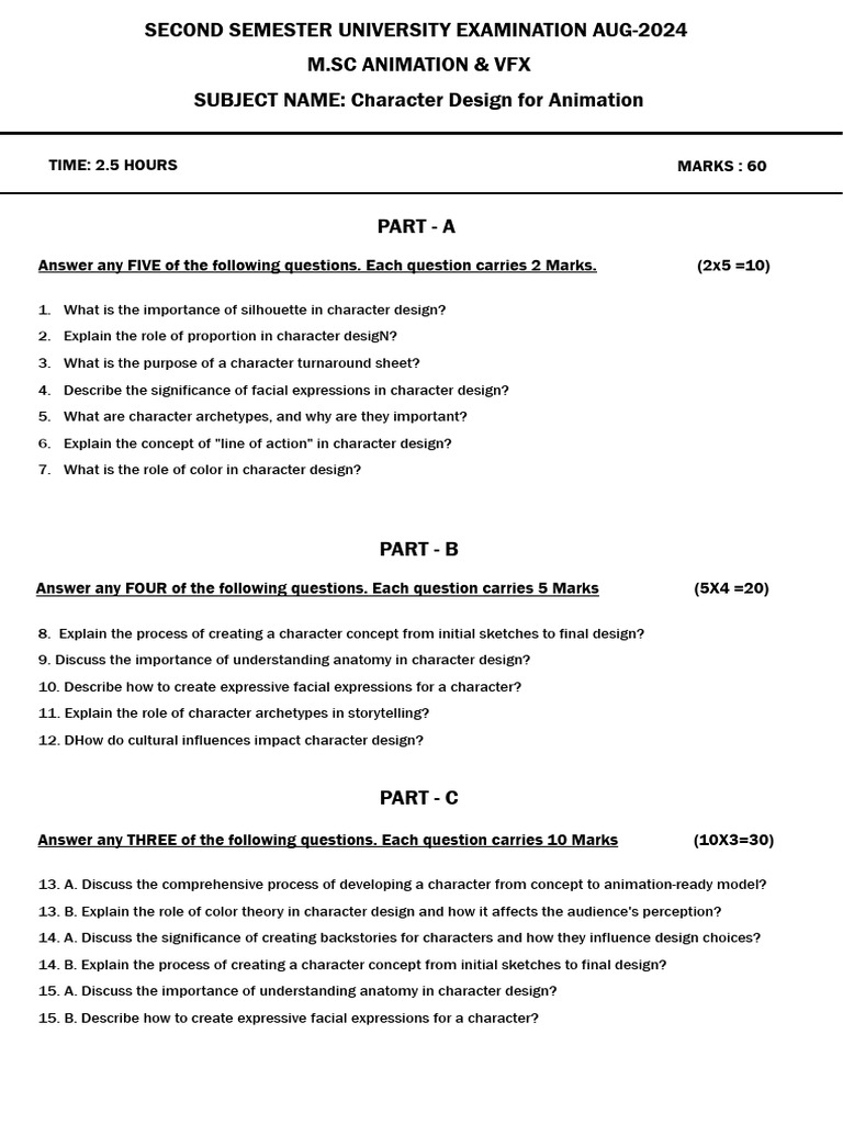 Character Design Pdf Concept Psychology