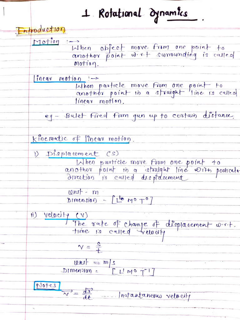 Rotational Dynamic | PDF
