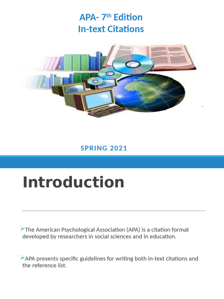Apa Style Presentation - 101 | PDF | Citation | Bracket