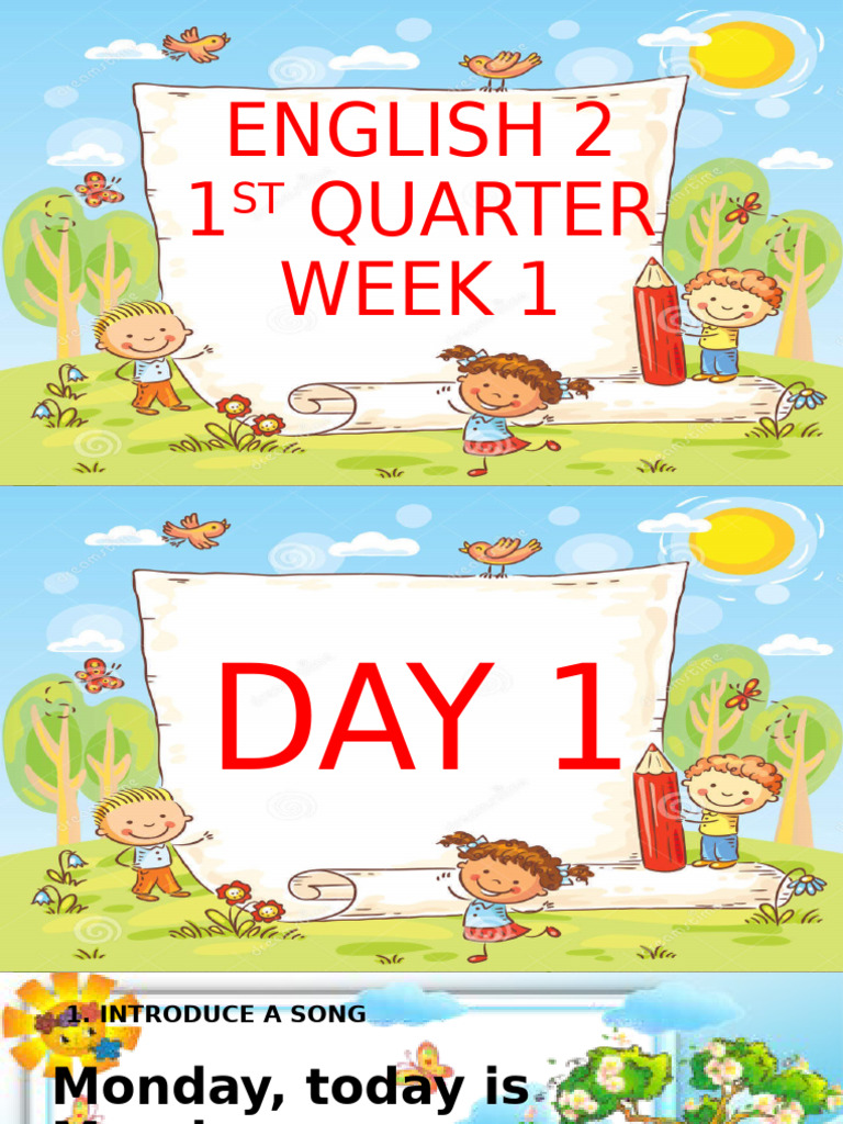 English 2 First Quarter Lesson Plan | PDF