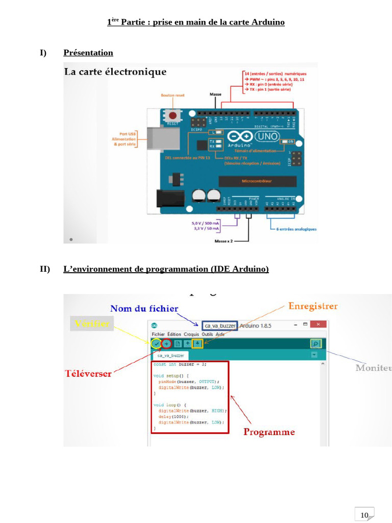 Prise en main de l'Arduino et capteurs | PDF | Ingénierie informatique