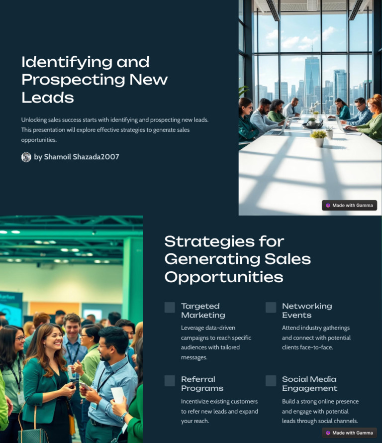 Identifying and Prospecting New Leads | PDF