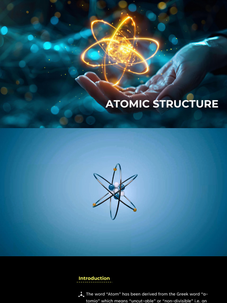 Overview of Atomic Structure Models | PDF | Atoms | Atomic Nucleus