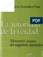Gonzalez Faus, Jose Ignacio - La Autoridad de La Verdad