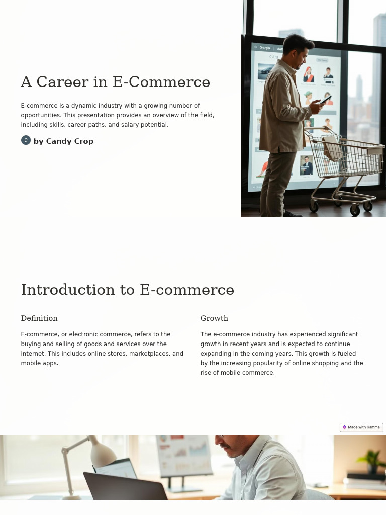 E-Commerce Career Overview and Insights | PDF | E Commerce | Marketing