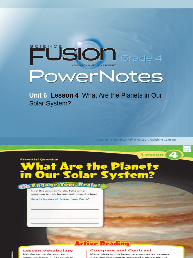 Gr4Unit6lesson 4 Part1 | PDF | Solar System | Planets