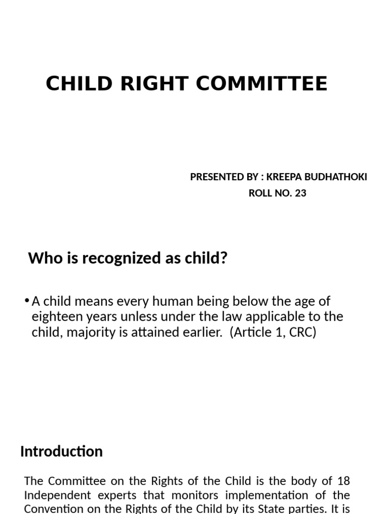 crc-of-hr | PDF | Convention On The Rights Of The Child | Children's Rights