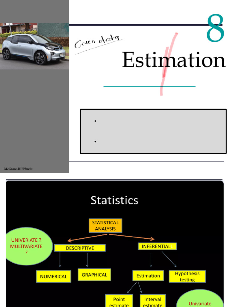Estimation Techniques in Statistics | PDF | Standard Error | Estimator