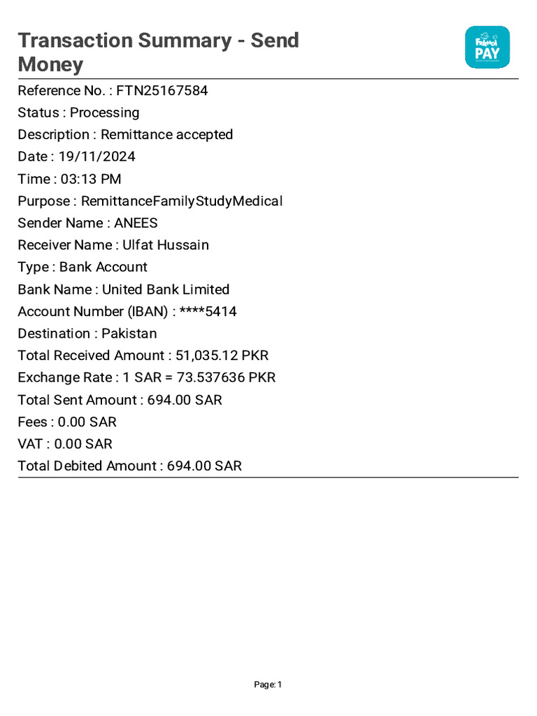 Transaction Summary (1) | PDF