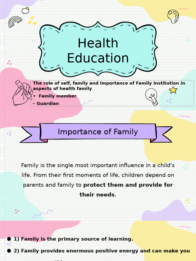 The Importance of Family Y1 - Y3 | PDF