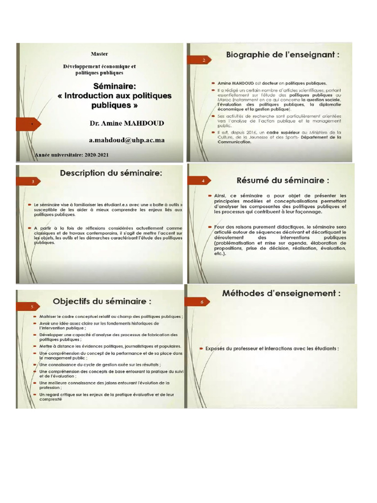 Seance 1 PP | PDF