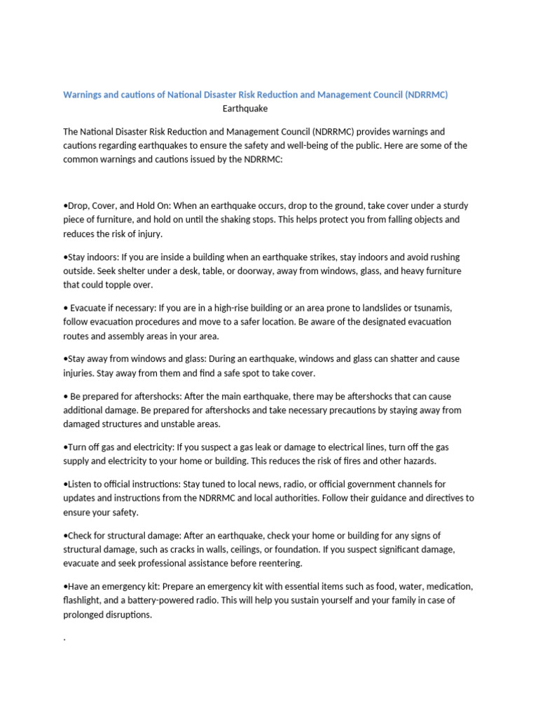 Earthquake Pdf Earthquakes Hazards