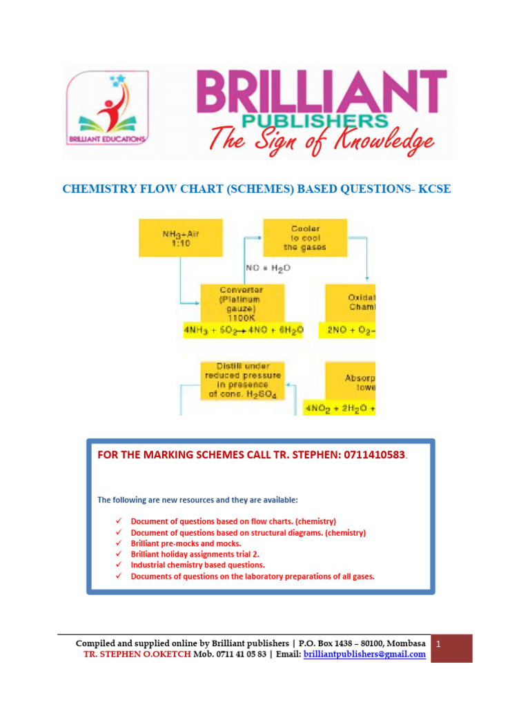 Flow Charts Marking Scheme | PDF | Sodium Carbonate | Magnesium