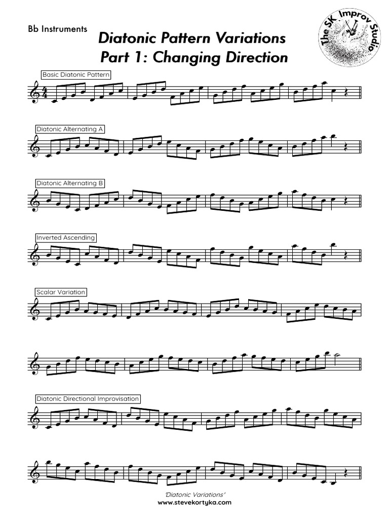 Diatonic Pattern Variations - BB Instruments | PDF