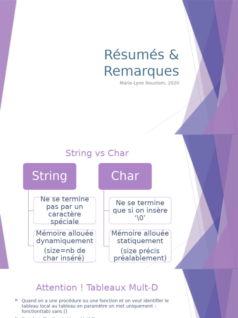 Concepts de Pointeurs et Tableaux en C++ | PDF | Fichier texte ...