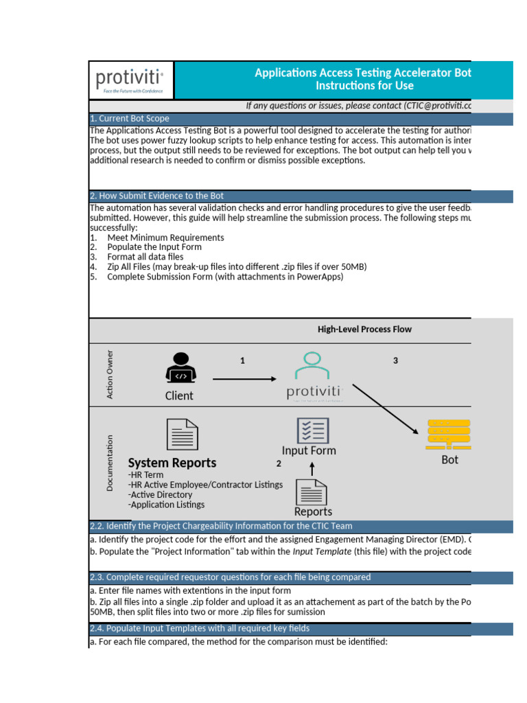 Applications Access Testing Bot Guide | PDF | Computer File | Zip (File ...