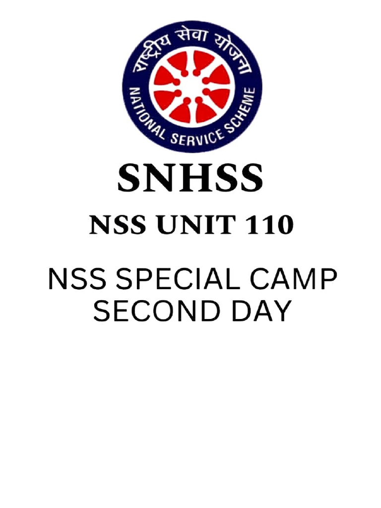 NSS Unit 110 Camp Activities Overview | PDF