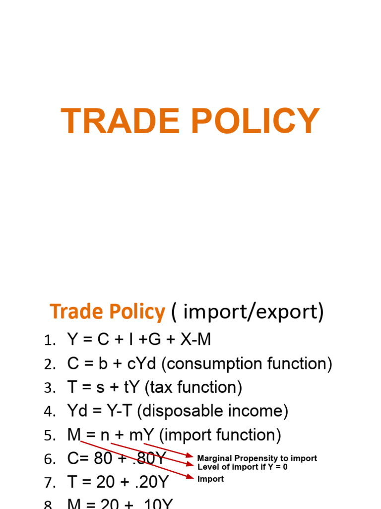 Trade Policy Analysis and Equilibrium | PDF | Economies | Economics