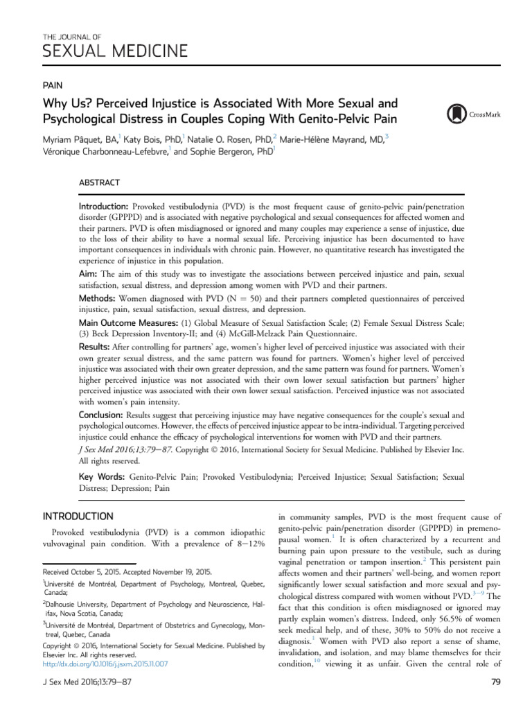 (2015, Pacquet) Why Us Perceived Injustice Is Associated With More ...