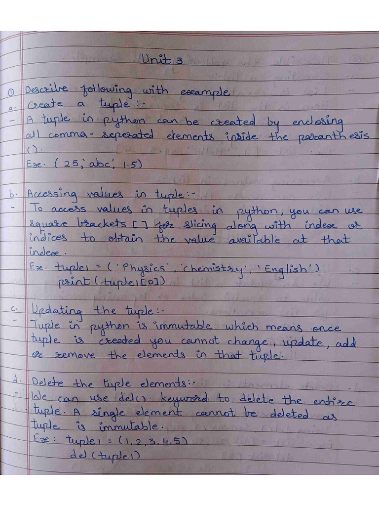 Python Unit 3 | PDF