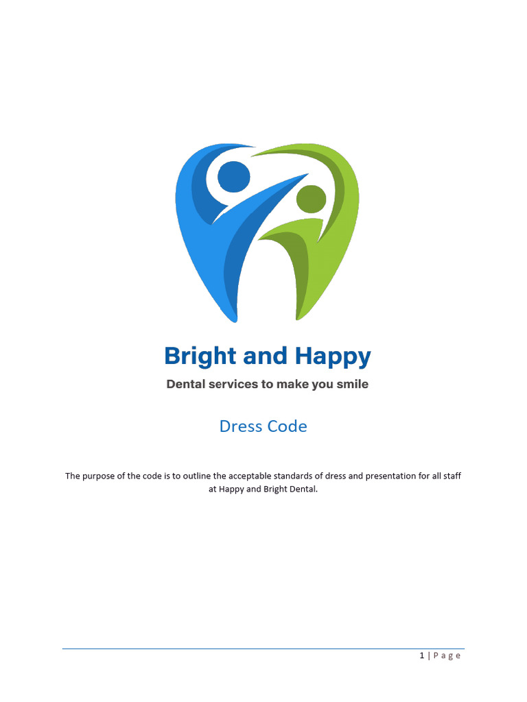 HLTDEN017 - Bright and Happy Dress Code (DEN) | PDF